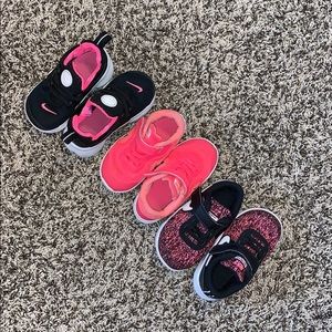3 pairs of Nike Toddler Shoes
